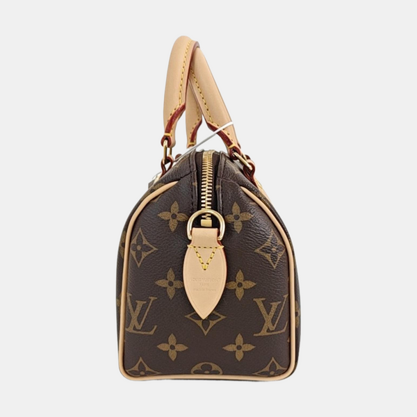 SPEEDY 20 Monogram Coated Canvas Brown