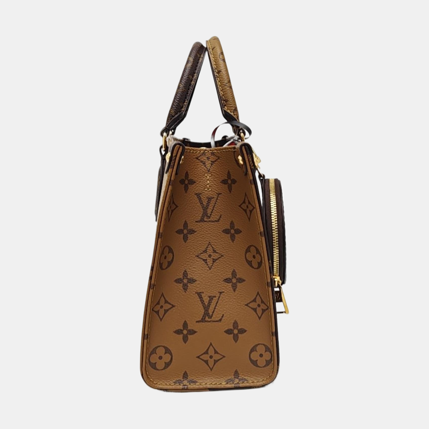 ONTHEGO PM Monogram Coated Canvas Brown
