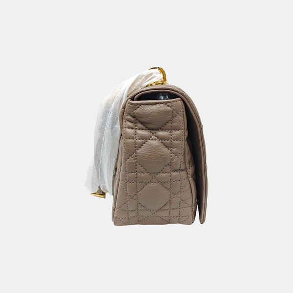 Dior Caro Medium Cannage Calfskin Gray