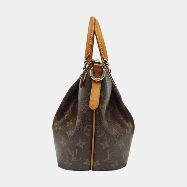 TURENNE Monogram Coated Canvas Brown