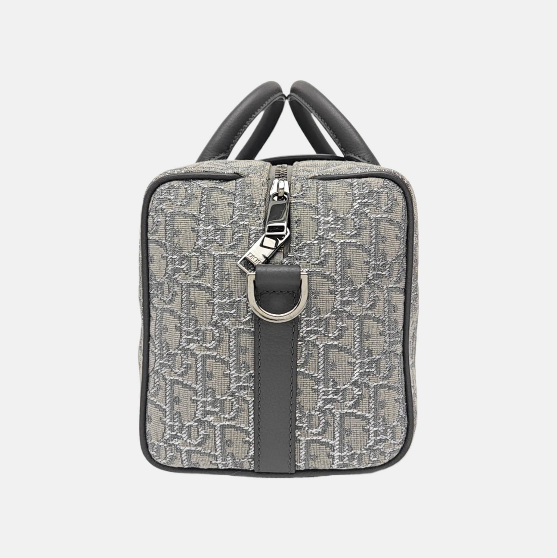 Oblique Canvas Shoulder Bag Gray