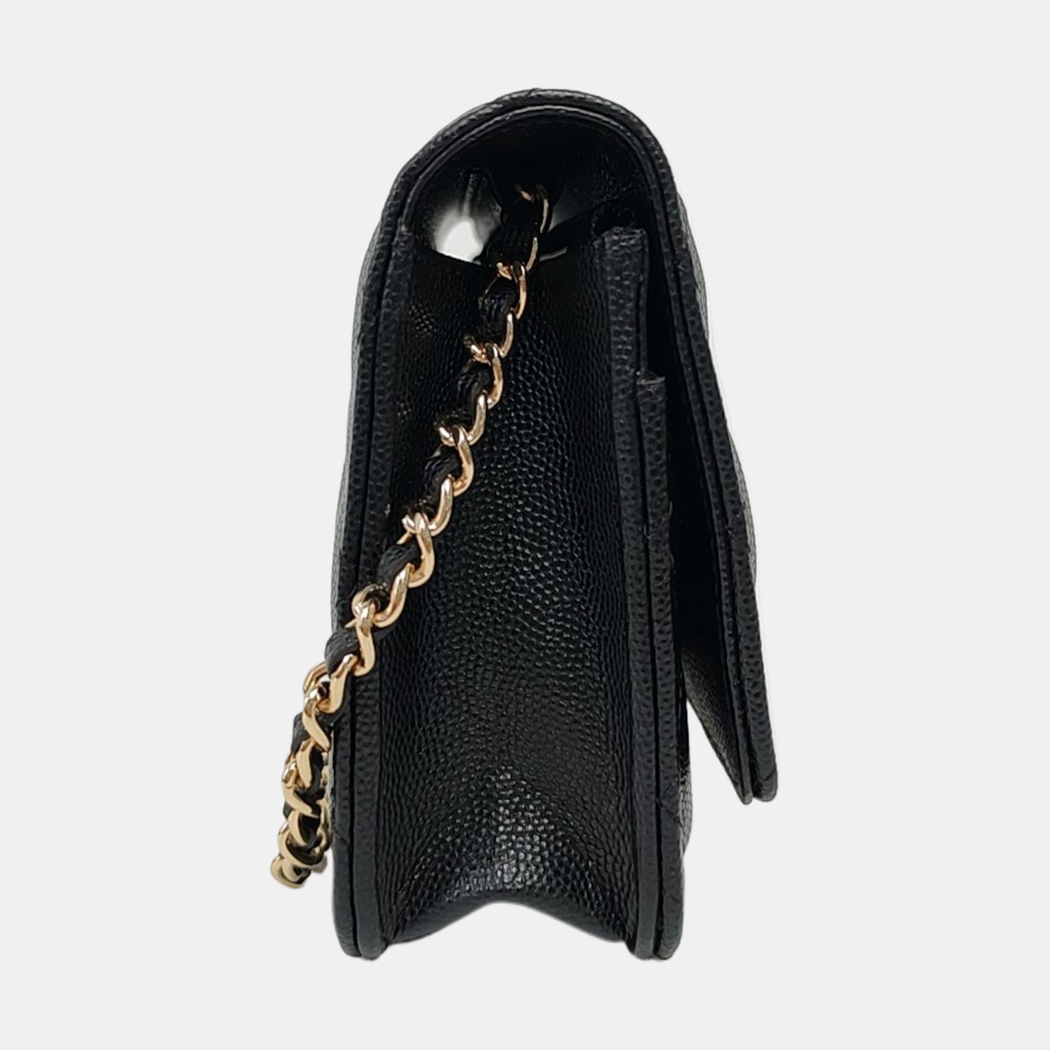 WOC Quilted Grained Calfskin Black
