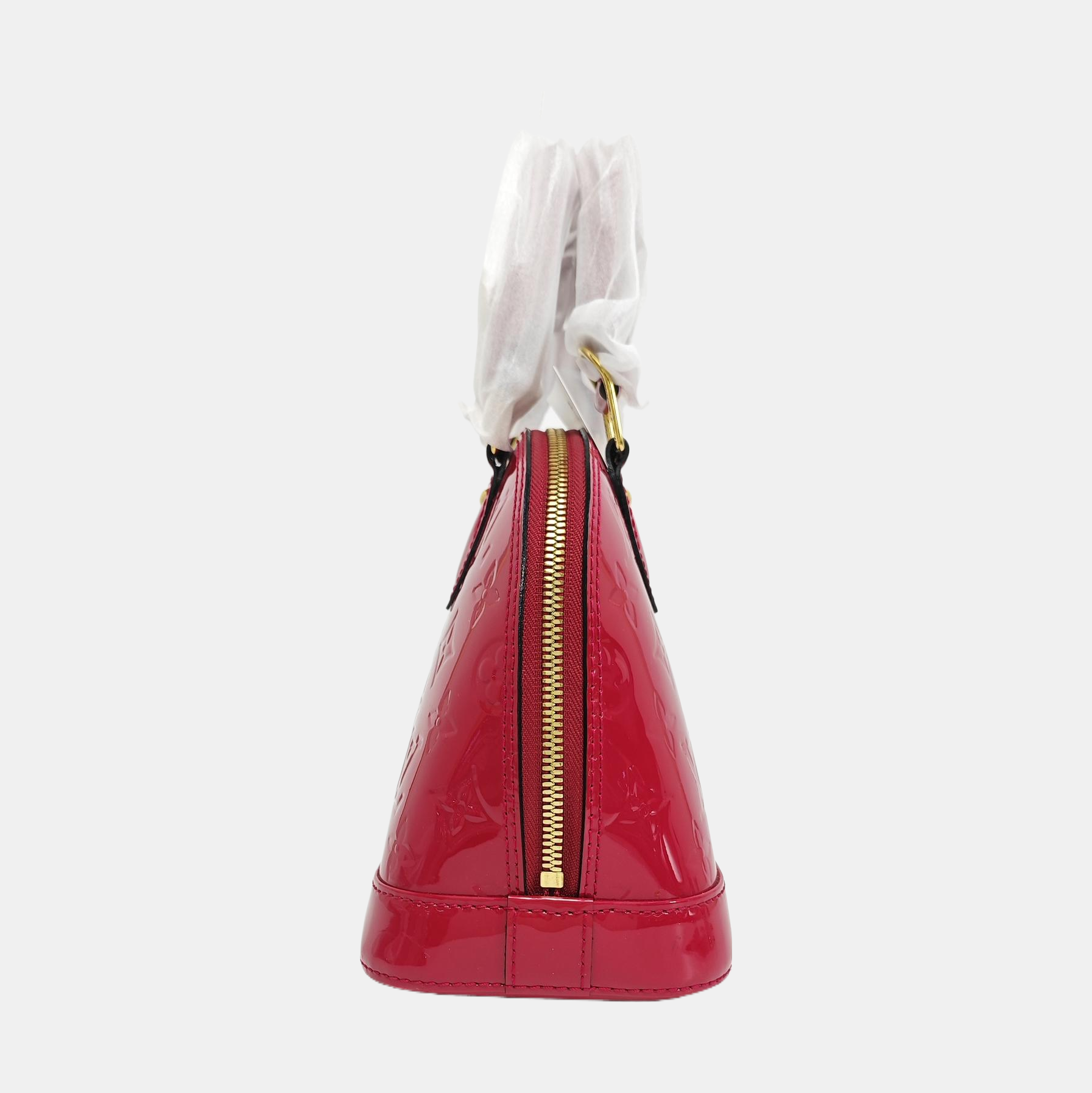 ALMA BB Monogram Patent Leather Red