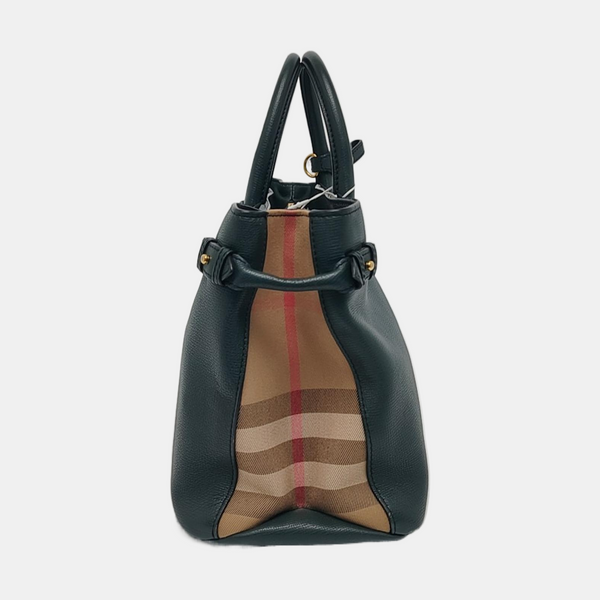 The Banner Medium Calfskin Green