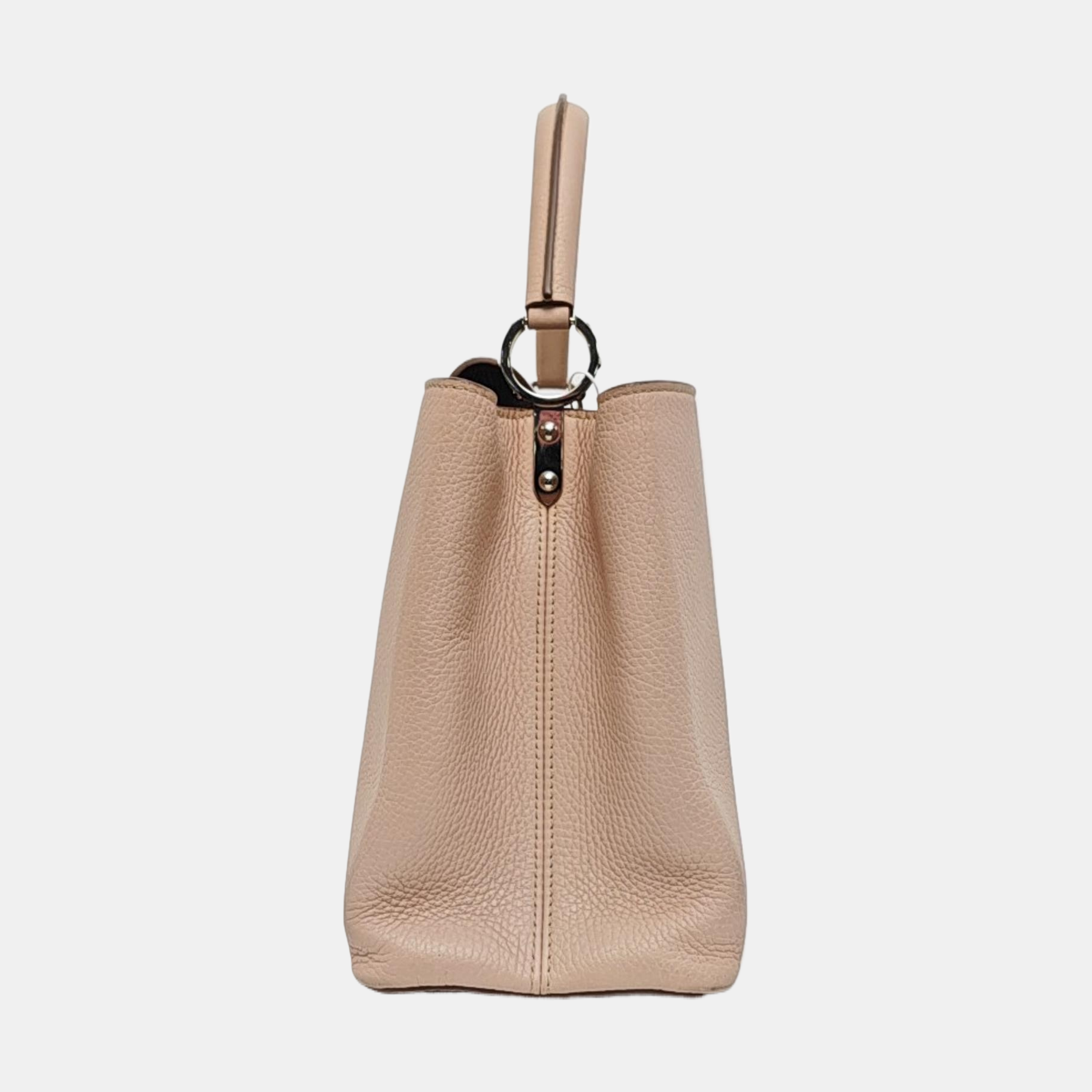 Authenticated pre-owned  CAPUCINES GM Calfskin Pink - Top Handle Bag at Looply