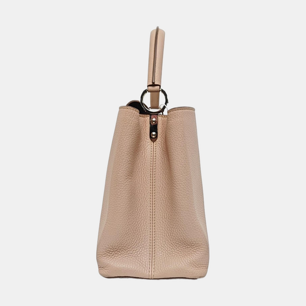 Authenticated pre-owned  CAPUCINES GM Calfskin Pink - Top Handle Bag at Looply