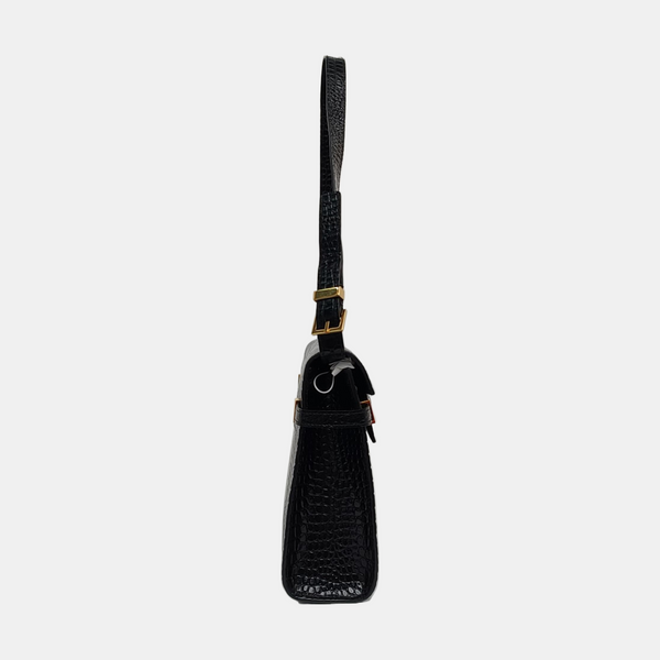 MANHATTAN Medium Calfskin Black