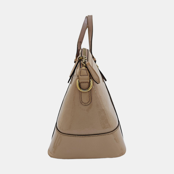 Monogram Patent Leather Shoulder Bag Pink