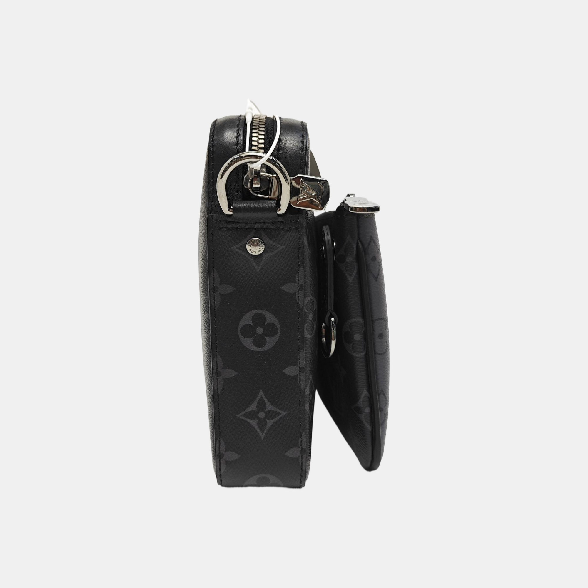 TRIO Monogram Coated Canvas Gray