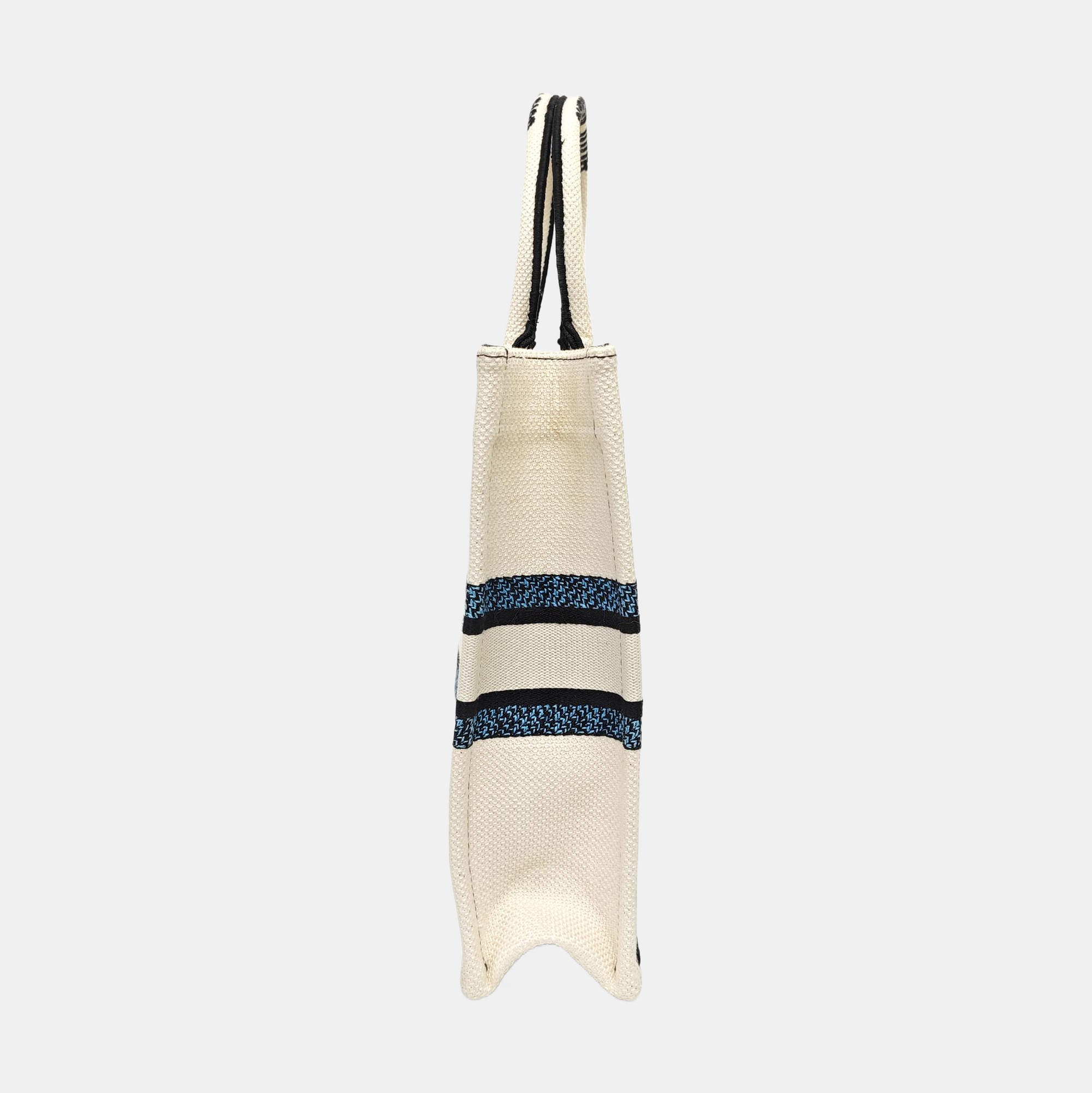 Book Tote Fabric Blue