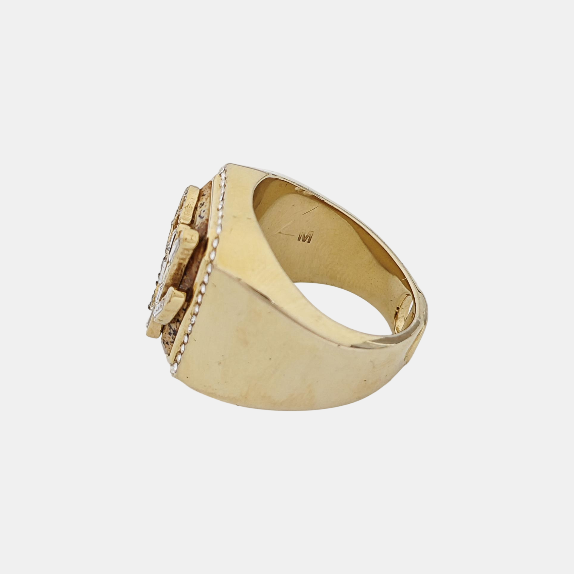 Metal Gold Ring EU 61