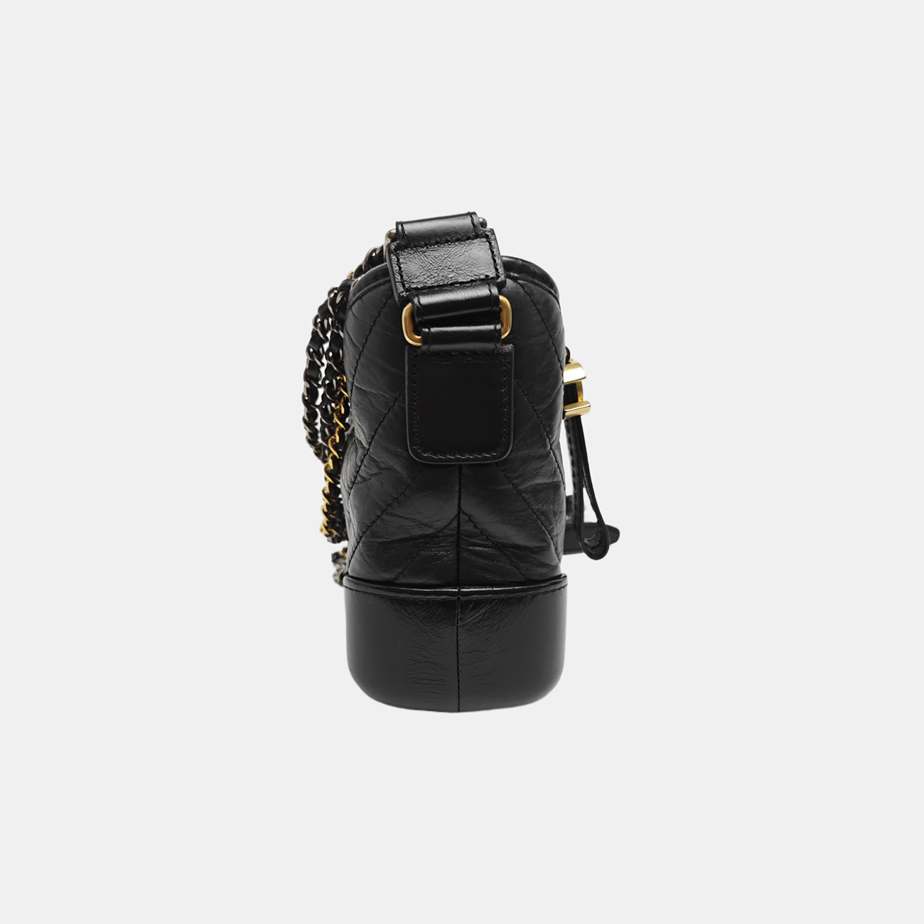 GABRIELLE Small Quilted Calfskin Black
