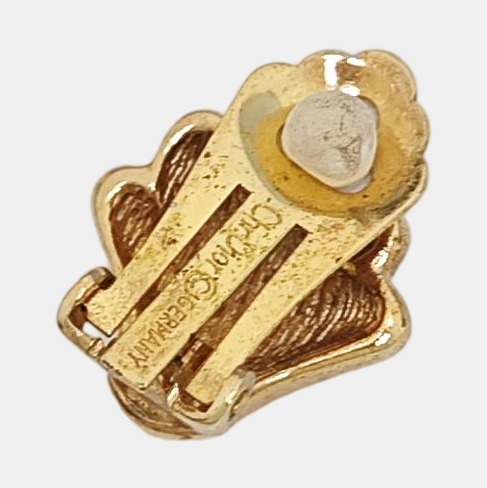 Metal Gold Clip On Earrings
