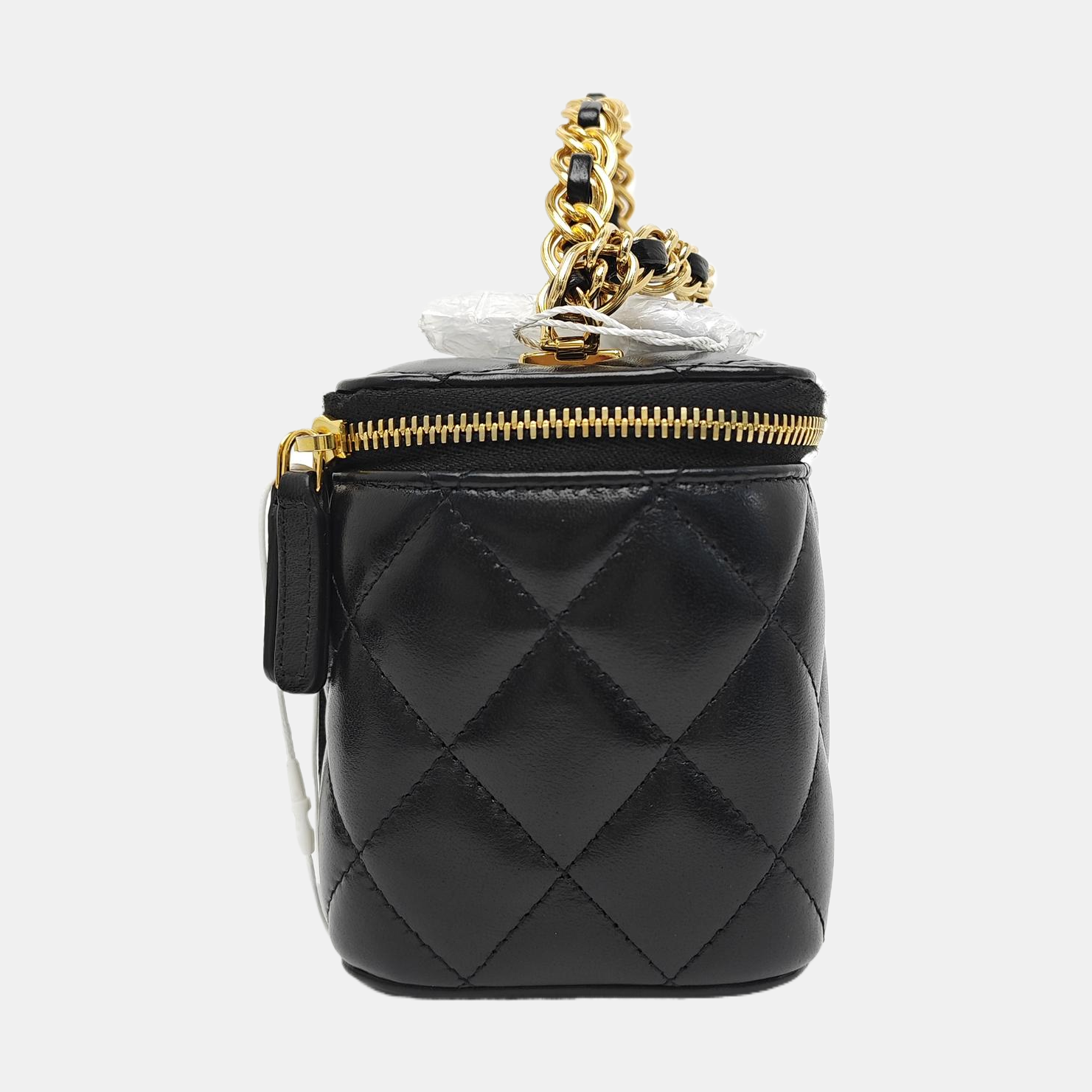 VANITY CASE Small Quilted Calfskin Black