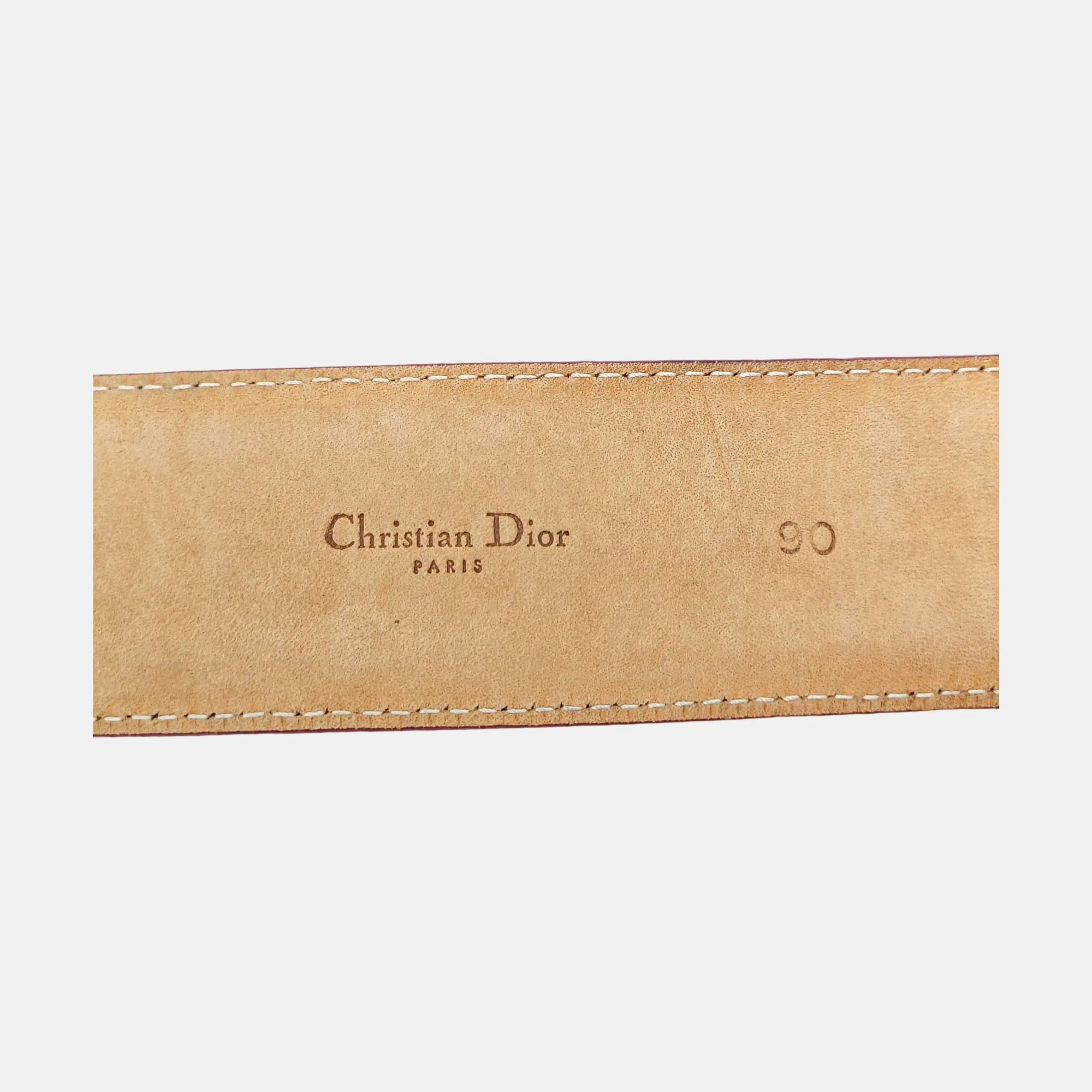 Leather Belt Orange
