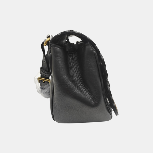Lambskin Shoulder Bag Gray