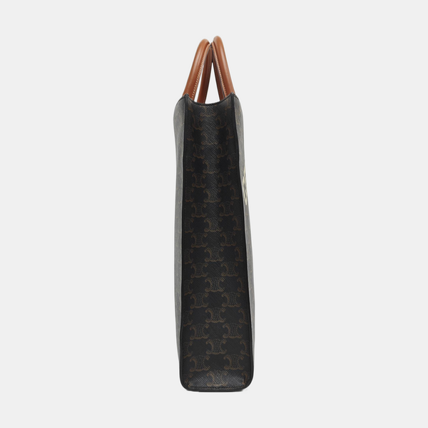 CABAS CELINE Small Coated Canvas Brown