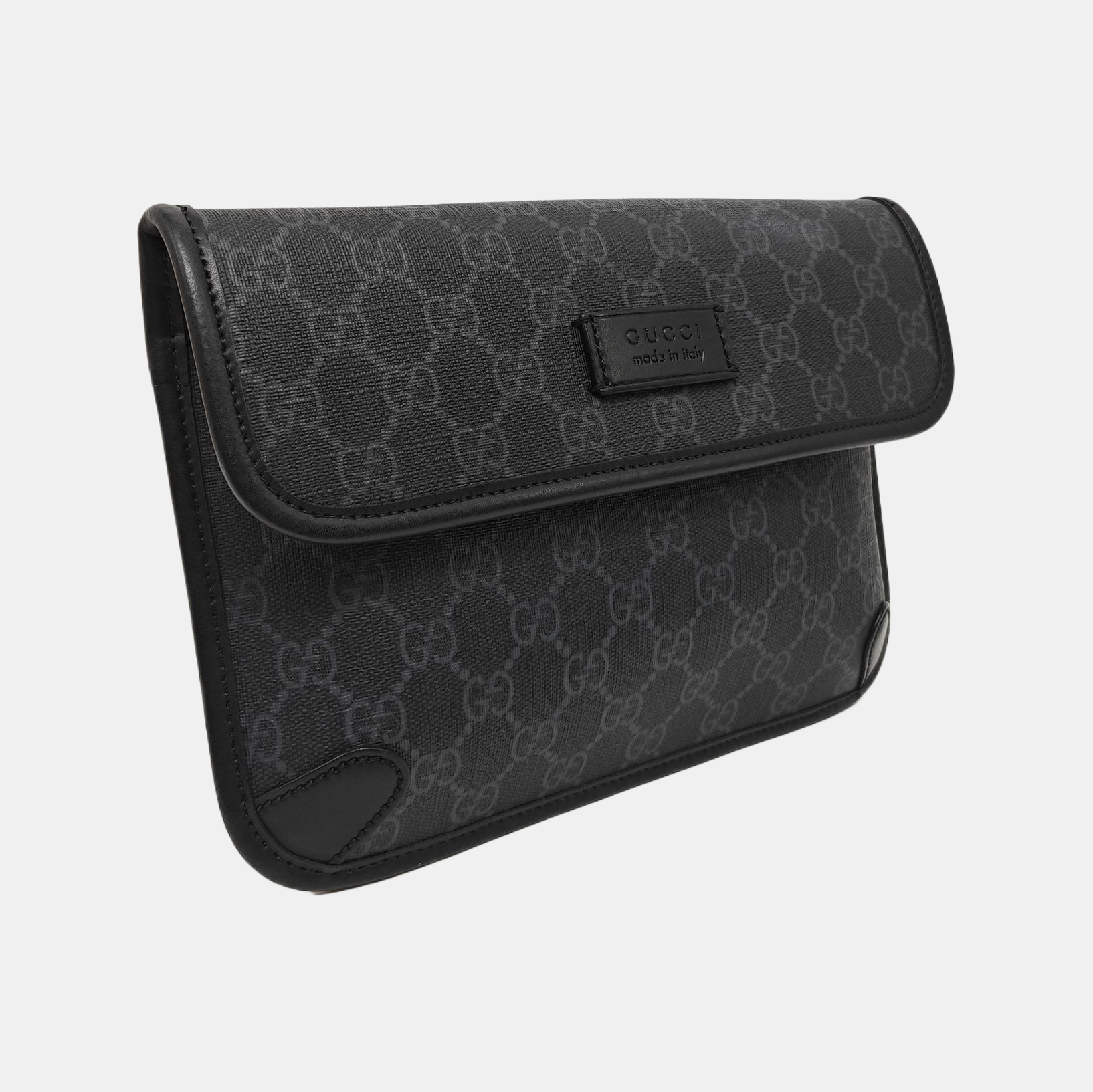Neo Vintage Monogram Coated Canvas Black