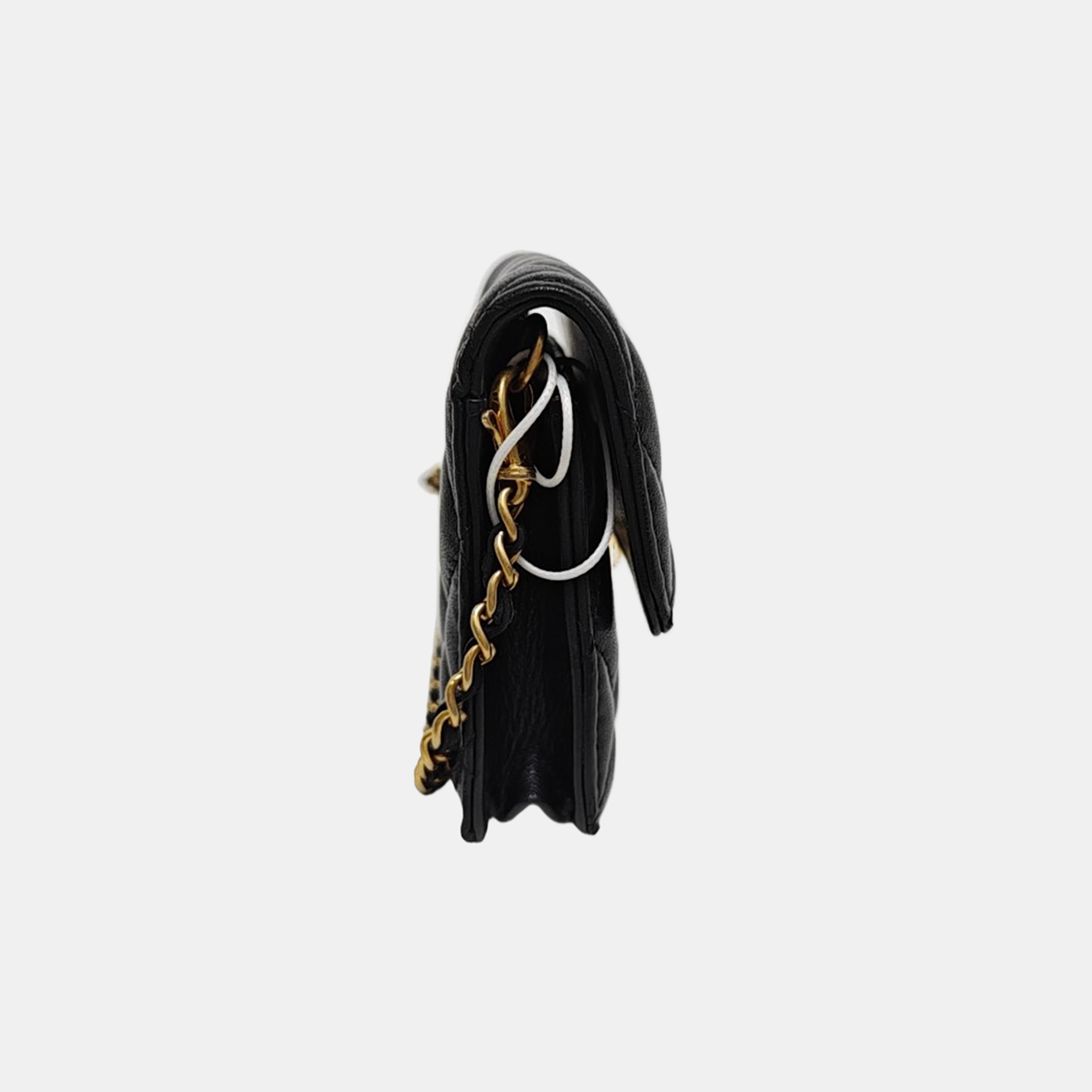 Quilted Lambskin Shoulder Bag Black