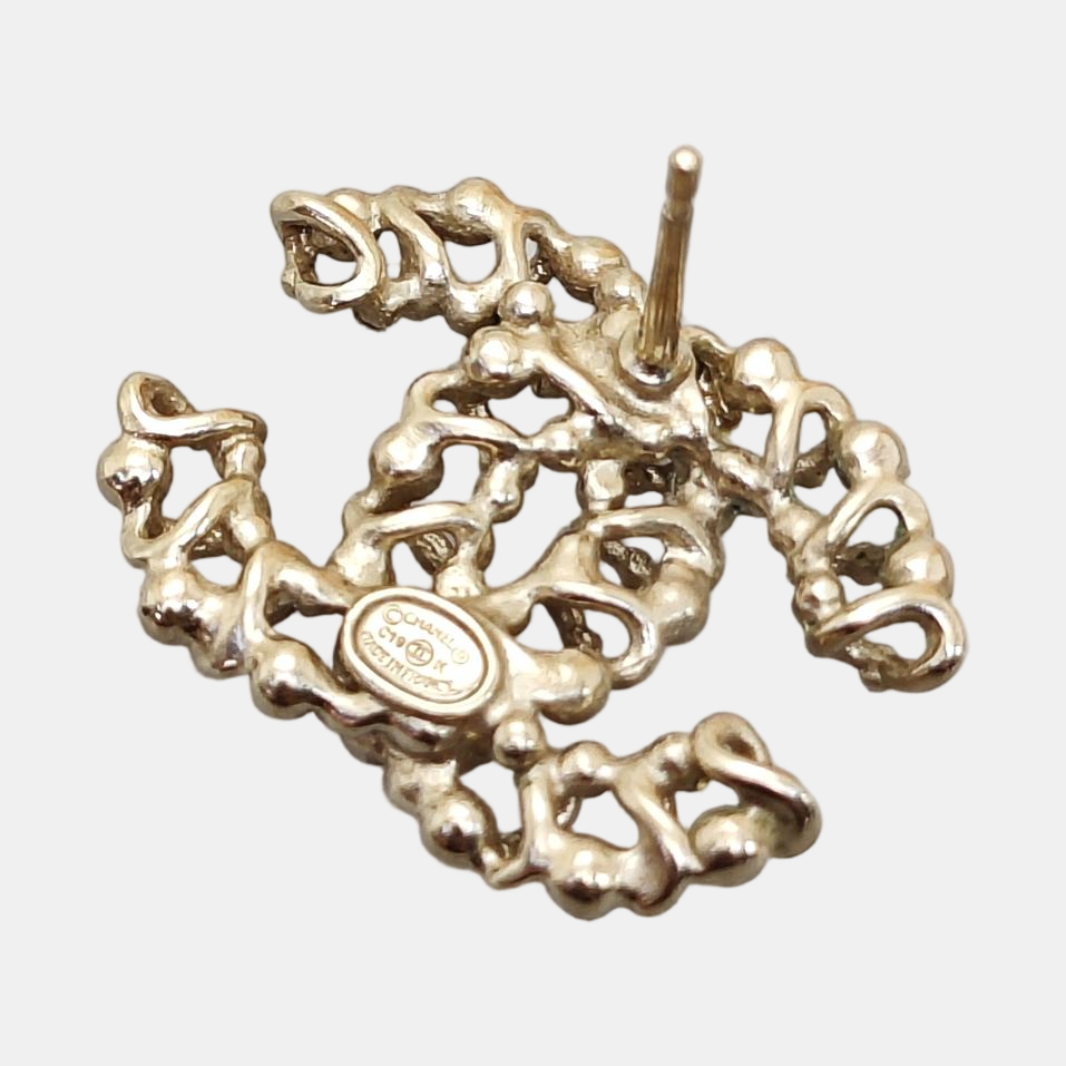 Metal Gold Stud Earrings