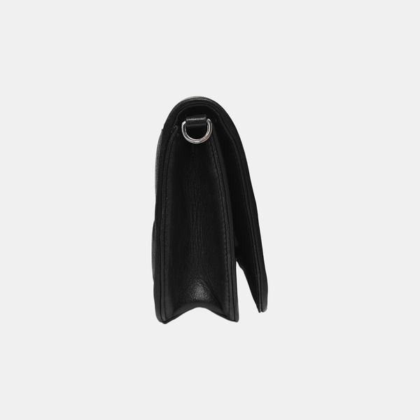 Calfskin Shoulder Bag Black