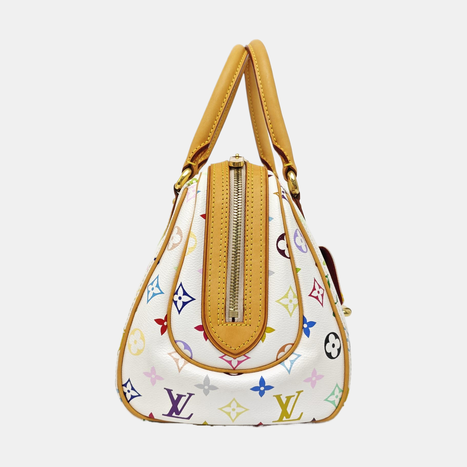 LV × TM PRISCILLA Monogram Coated Canvas White