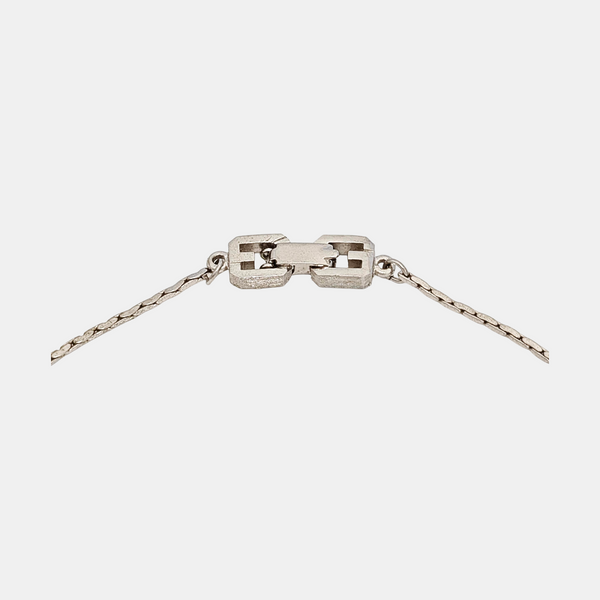 4G Logo Metal Silver Necklace