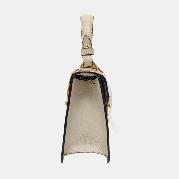 Sylvie Mini Calfskin White
