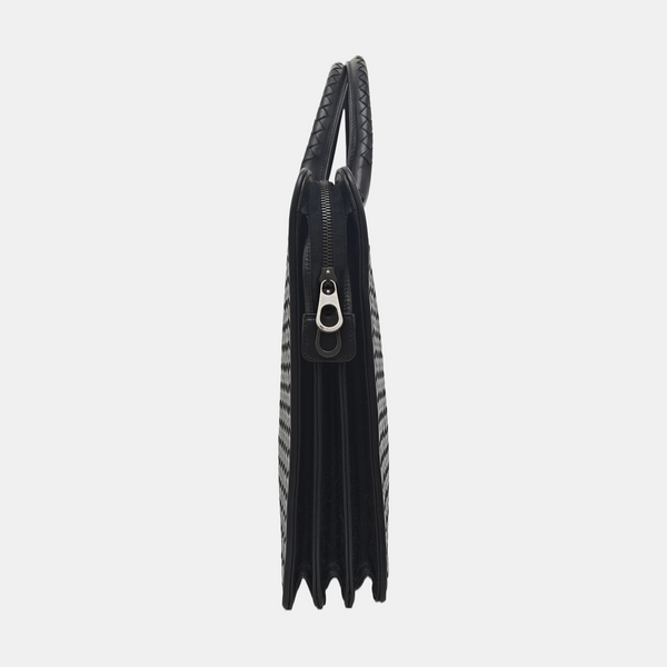 Calfskin Top Handle Bag Black
