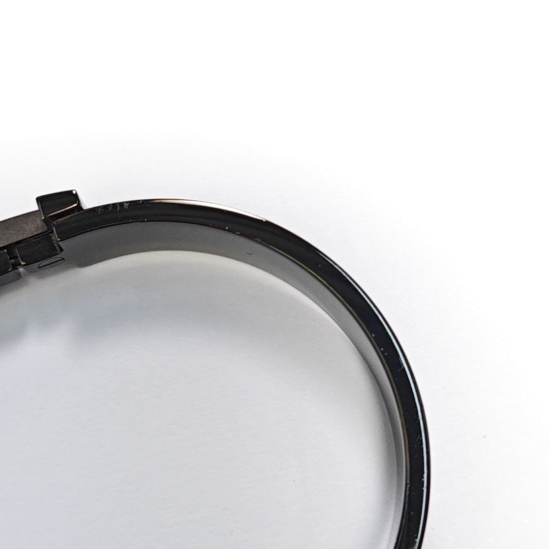 Clic Hh Metal Black Bangle