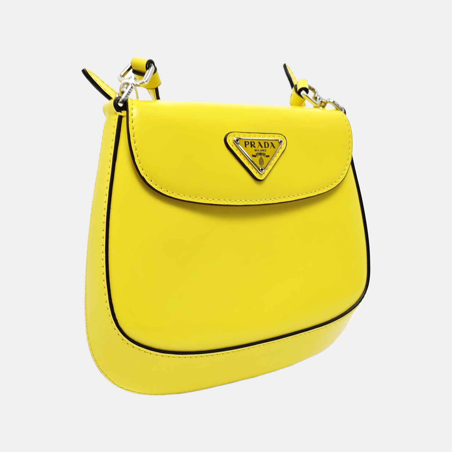 Cleo Mini Calfskin Yellow