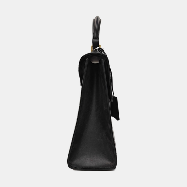 Padlock Medium Monogram Calfskin Black