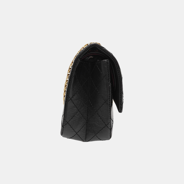 2.55 225 (small) Quilted Calfskin Black