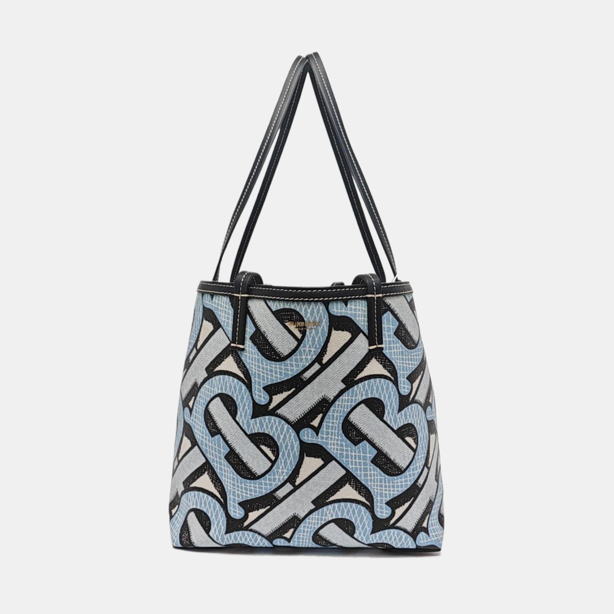 Beach Tote Coated Canvas Blue