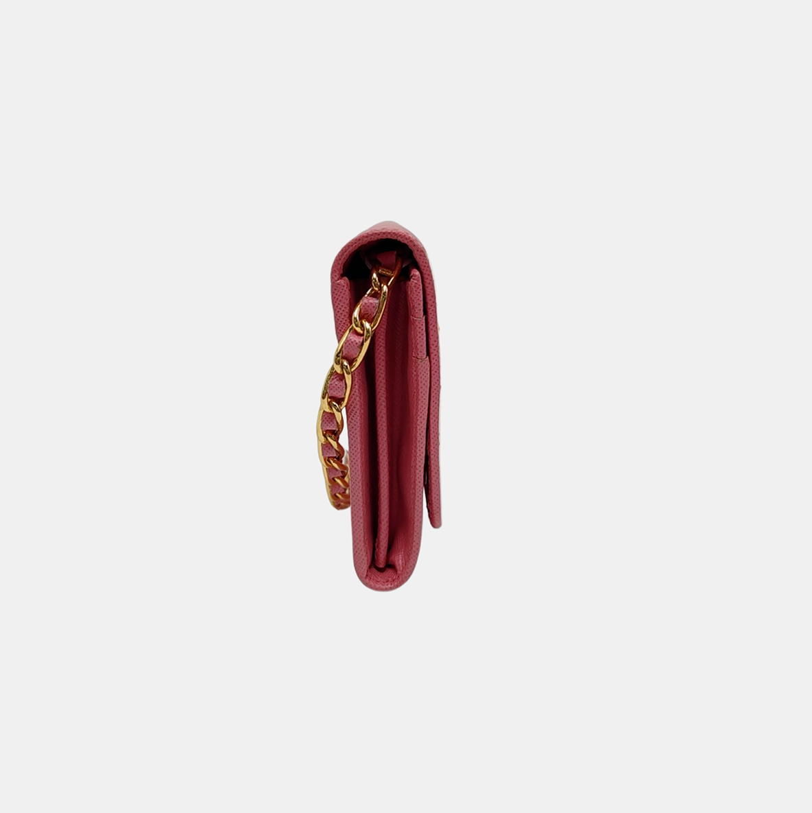 Fold Wallet Saffiano Calfskin Red