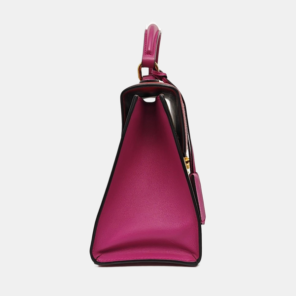 Padlock Small Monogram Coated Canvas Black