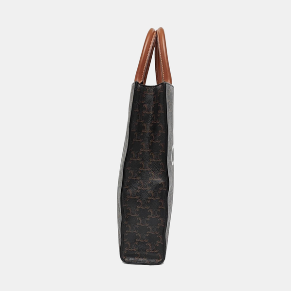 CABAS CELINE Small Coated Canvas Brown