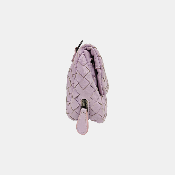 Lambskin Shoulder Bag Purple