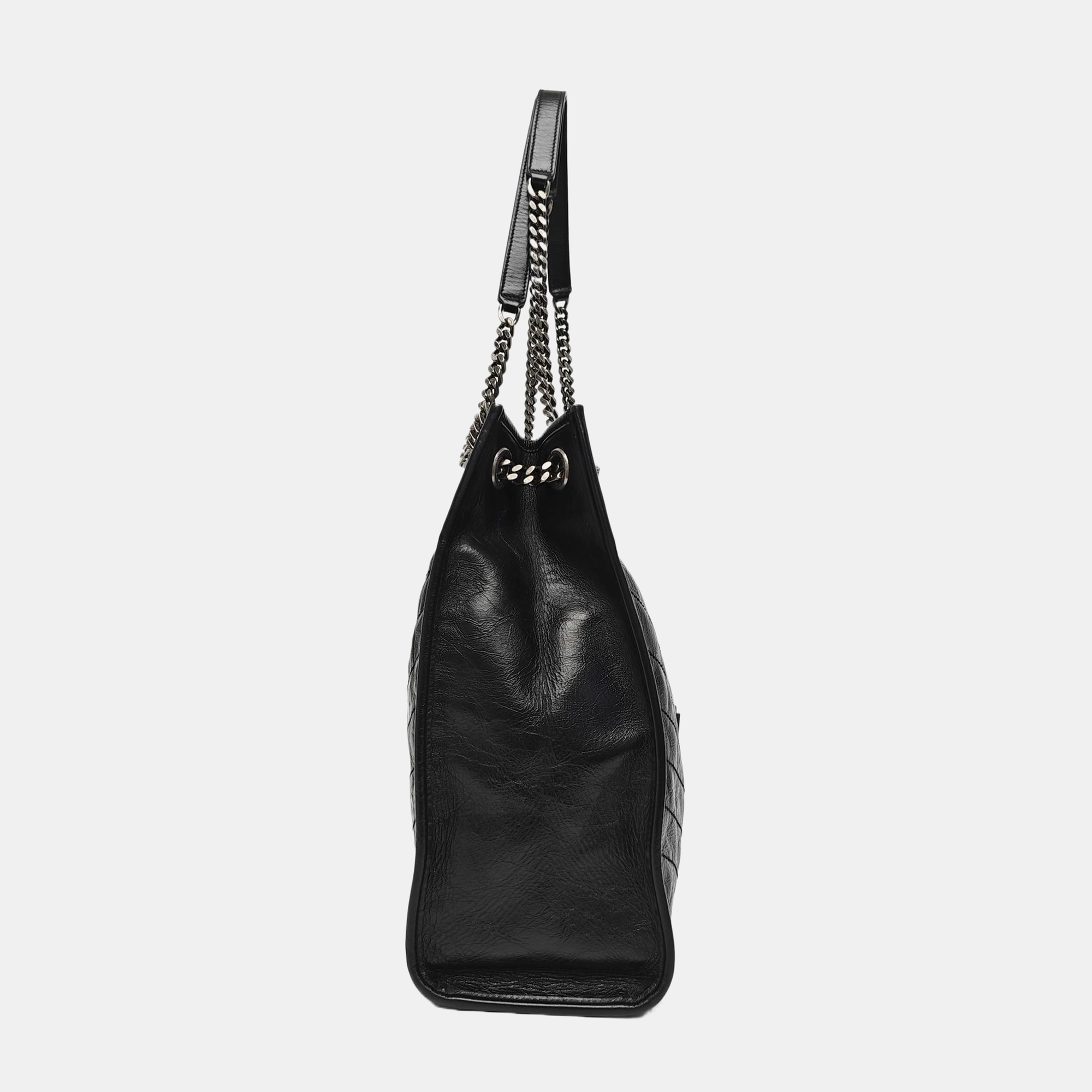 NIKI Quilted Calfskin Gray