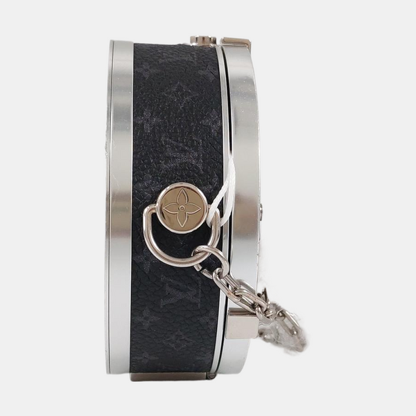 Monogram Coated Canvas Crossbody Bag Black