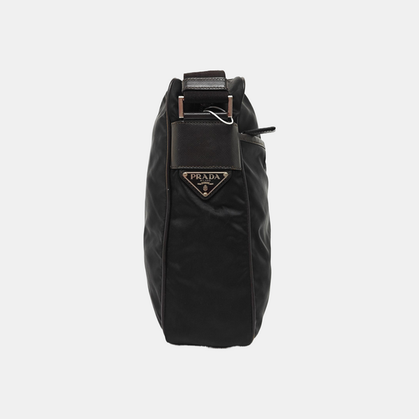 Nylon Shoulder Bag Black