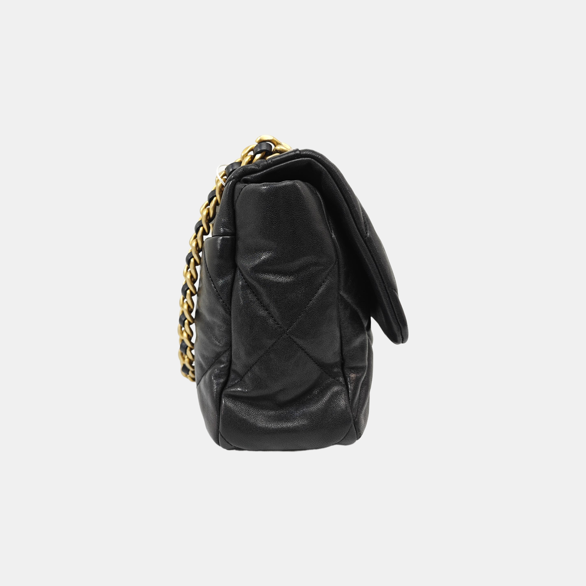 CHANEL 19 Medium Quilted Lambskin Black