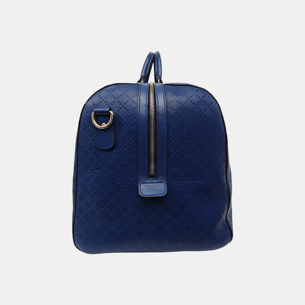 Leather Shoulder Bag Blue