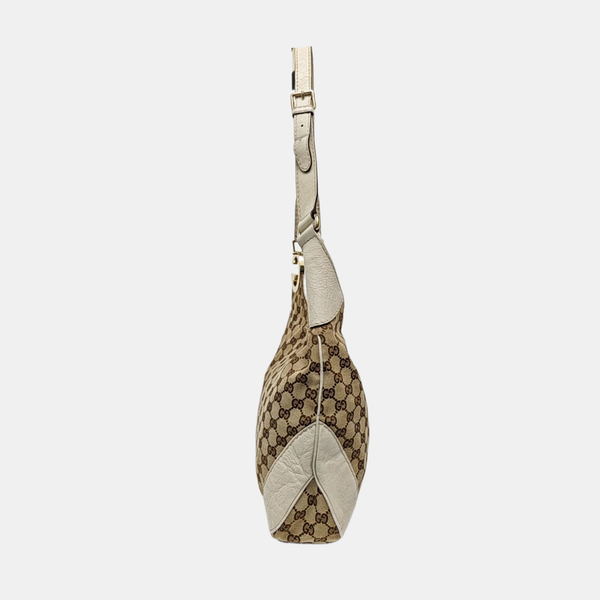 Monogram Canvas Shoulder Bag Beige
