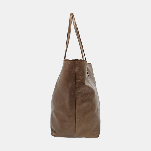 Calfskin Shoulder Bag Beige