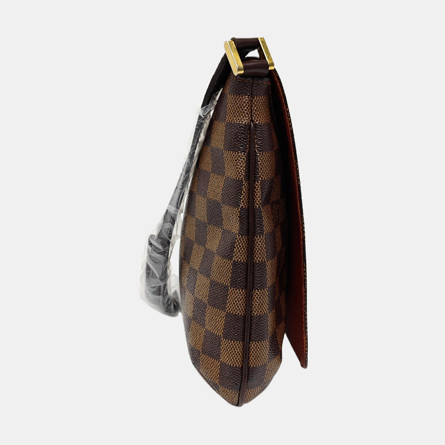Authenticated pre-owned  MUSETTE TANGO Damier Ebene Coated Canvas Brown - Shoulder Bag at Looply