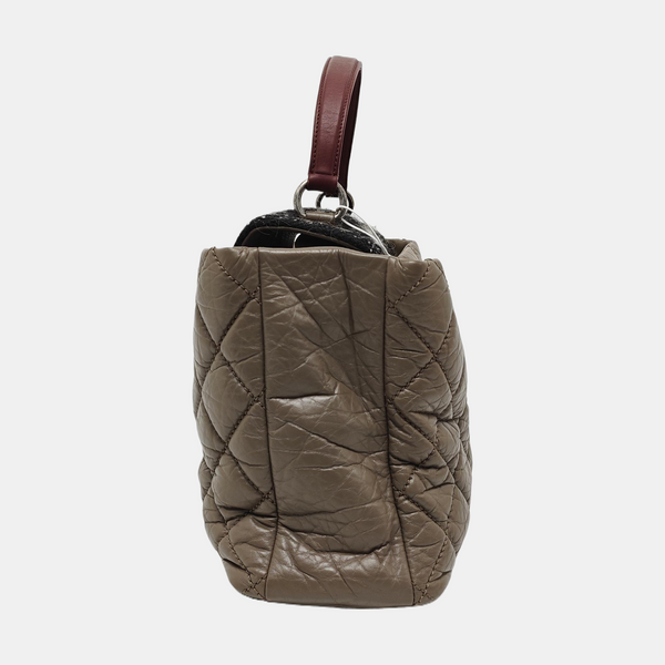 PORTOBELLO Quilted Calfskin Gray
