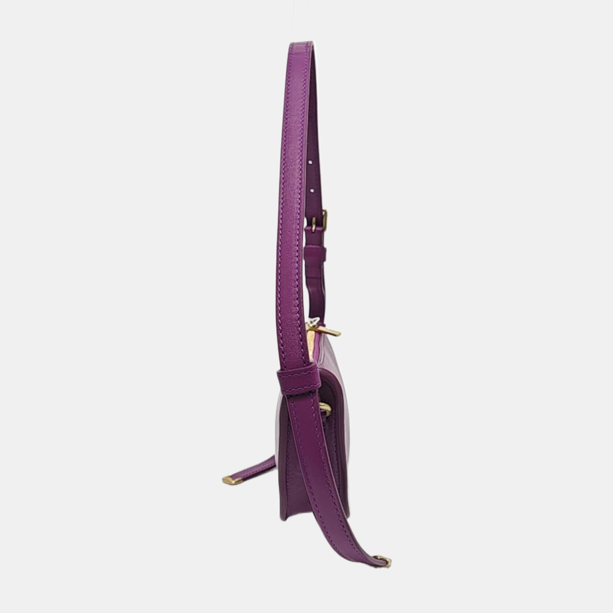 Calfskin Shoulder Bag Mini Purple
