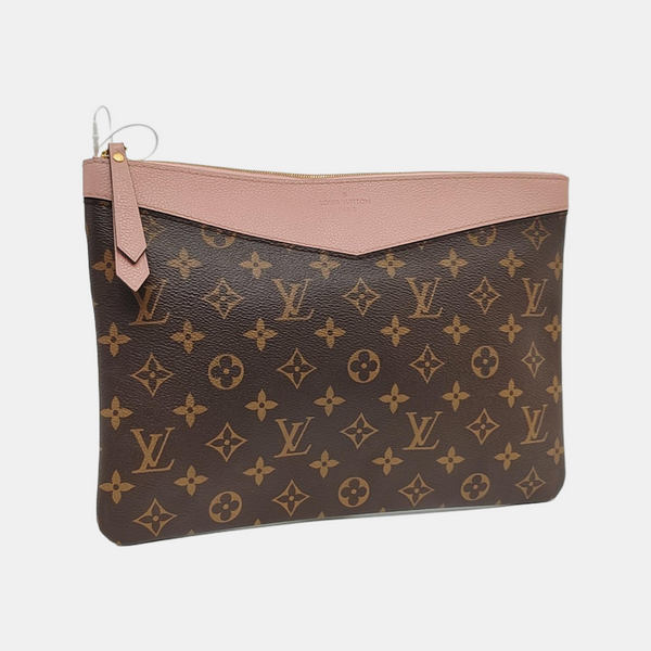 DAILY Monogram Coated Canvas Brown