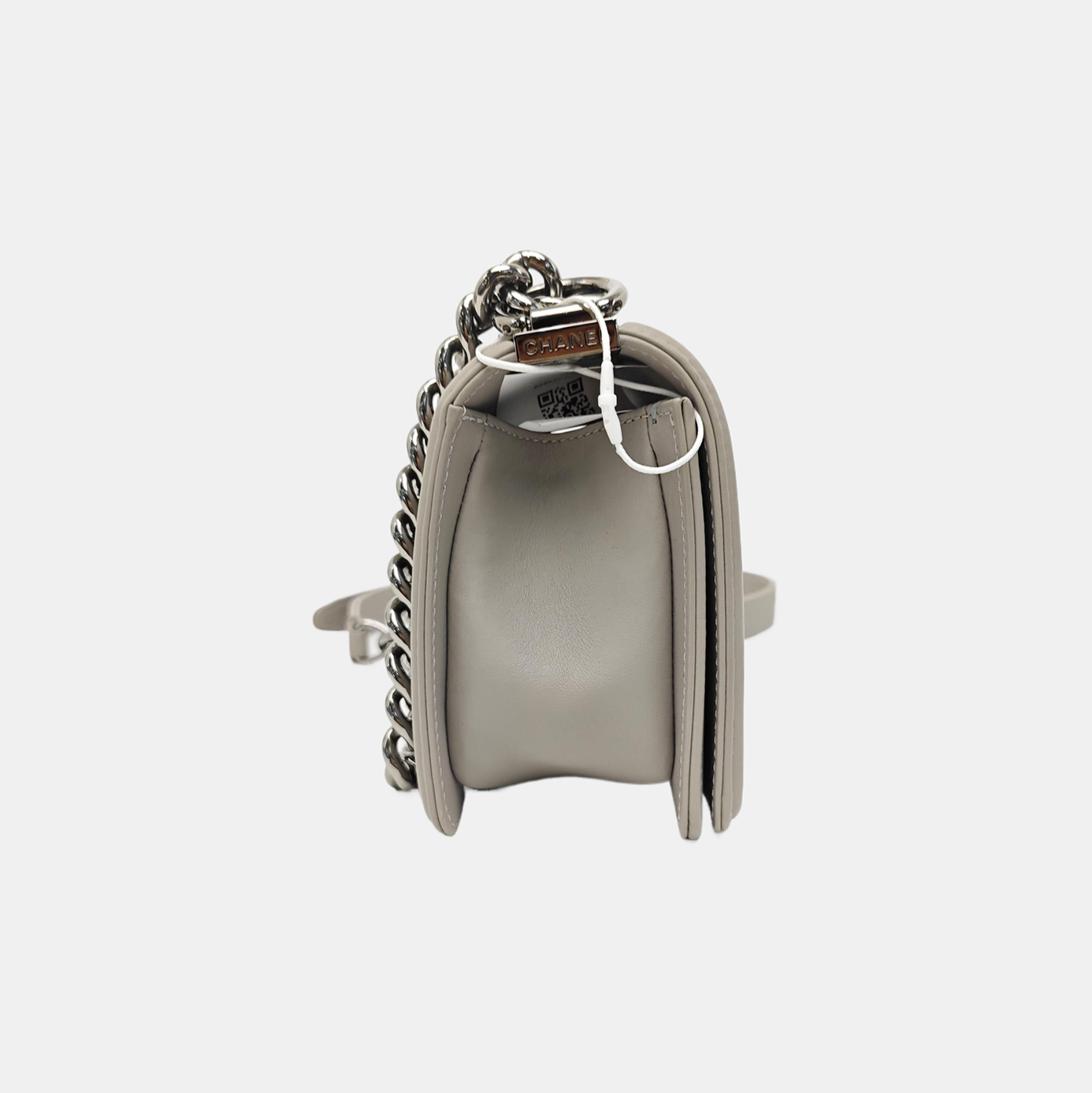 BOY CHANEL Small Chevron Calfskin Gray